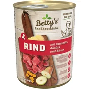 Bettys Landhausküche Pasja hrana - govedina s krompirjem, bučami in hruško - 400 g
