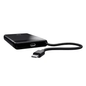 TRUST Powerbank Fiera, 10000 mAh, s kablom, 2x USB-C, črna