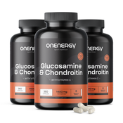 3x Glukozamin + hondroitin 1400 mg, skupaj 1080 kapsul