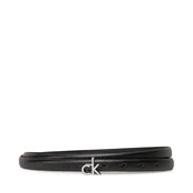 Ženski pas Calvin Klein Ck Buckle Skinny Belt 1.5_Mono K60K612933 Črna