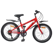 Dječji Bicikl 24 Inča 6-Speed za djecu od 8 do 12 godina Crvena