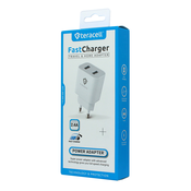 TERACELL EVOLUTION Kućni punjač TC-08 5V 2.4A 12W beli