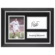 Predrag Mijatovic Signed A4 Framed Photo Display Real Madrid Autograph Memorabilia COA