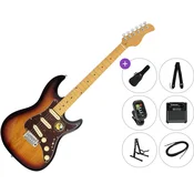 Sire Larry Carlton S5 Premium SET 3-Tone Sunburst Električna kitara