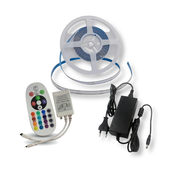 V-TAC Set LED trak 5m COB RGB 24V + napajalnik + upravljanje