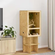 vidaXL Terarij Smeđa 50 x 50 x 80 cm OSB