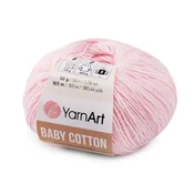 Pletena preja Baby Cotton 50 g - (410) roza št.
