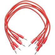 Erica Synths Braided eurorack patch cable 30cm (5pcs, red) 0,3 m Ravni - Ravni Patch kabel