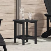 Vidaxl Adirondack stranska miza Črna 38x38x45 cm HDPE
