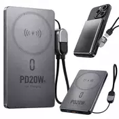 10000mAh prenosna baterija z Lightning in USB brezžični powerbank 20W
