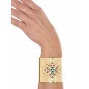 Addicted2 Zapestnica Croce del sud bracciale cuff placcato oro con cristalli Swarovski zlata