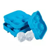 Northix Set 2 Silikonskih Modelčkov za Ledenice, Velike Okrogle Kocke