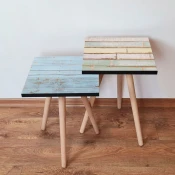Hanah Home Set klub stocica 2Shp439, 2 komada, Svetloplavi