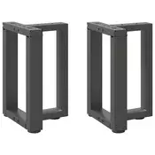 Noge za klub stolic T-oblika 2 kom antracit 38x25x(42-43) cm celik