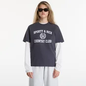 Majice Sporty & Rich Varsity Crest Tshirt UNISEX Carbon XL