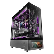 Mars Gaming MCLCDPRO computer case Midi Tower Black