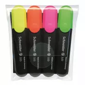 Tekstmarker Schneider, Job, 1-5 mm, set od 4 boje, PVC etui