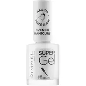 Rimmel Super Gel Step 1 gel lak za francosko manikuro odtenek 090 Porcelain 12 ml