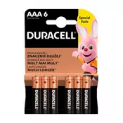 Baterija DURACELL Base Alkaline AAA  LR03/MN2400, 6 komada