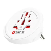 Nedis Skross SKR1500211EC putni adapter, za upotrebu u više od 220 destinacija, za uredaje s dvostrukim i trostrukim pinovima, za prikljucke širom svijeta i europske
