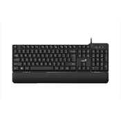 GENIUS tastatura žicana usb kb-100kp sa podlogom za dlan, tasterima za spavanje i multimedi?alnim tasterima