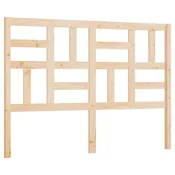 Vidaxl Posteljno vzglavje 146x4x104 cm trdna borovina