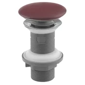 Odtok za umivalnik 5/4, click-clack, keramični zamašek, 20-70 mm, bordo rdeča - Rdeča/rožnata barva - Isvea - 24 - Plastika - 5/4 - 14