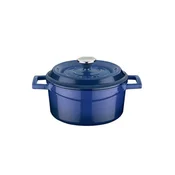 Saucepan, Trendy range, cast iron, 14 cm, blue - LAVA brand