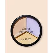 The Saem Trojni korektor za obraz Cover Perfection Triple Pot Concealer - 4.5 g, 4.5 g, 4.2 g No.4 Tone Up Beige
