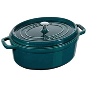 Oval Cocotte cooking pot, cast iron, 37cm/8L, La Mer - Staub