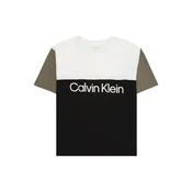 Calvin Klein Jeans Majica oliva/črna/bela