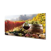 tulup.si Zidna obloga za kuhinju Jesen vino steklo 120x60 cm
