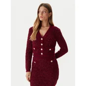 Guess Pletena jopica W5BR0E Z4090 Rdeča Slim Fit