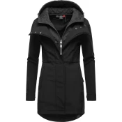 Ragwear Funkcionalen plašč Ybela antracit/črna