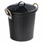 Črn koš za smeti Wenko Gara Matt, prostornina 6 l