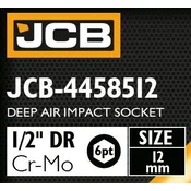 JCB UDARNI NASTAVAK DUBLJI 1/2 Cr-Mo 6-cenasti 12mm
