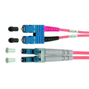 Telegärtner FO Duplex Adaptor Cables 1st end LC Duplex, 2nd end SC Duplex E9/125 2,0 m fibre optic cable 2 m