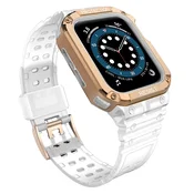 Hurtel Protect Strap Band za Apple Watch 38/40/41mm, prozorna, rose gold