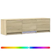 Vidaxl TV omarica z LED osvetlitvijo Sonoma hrast 140 x 34 x 40 cm