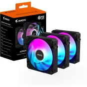 Ventilator GIGABYTE AORUS EZ CHAIN FAN 3-PACK, 3x120mm, črn