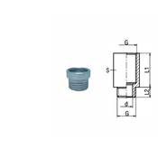 Vodovodni produžetak 1/2x5 mm, O24x19 mm