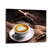 shumee Steklena zaščita za kuhalno ploščo 60x52 Coffee