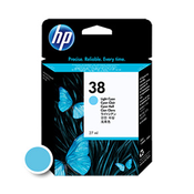 HP 38 Light Cyan Pigment Ink Cartridge For use in selected  PhotoSmart  professional printers (C9418A)