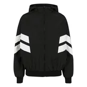 Womens Crinkle Batwing Jacket blk/wht