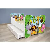 Deciji krevet 140x70 cm happy kitty + fioka MADAGASCAR