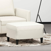 Greatstore Stolček za noge krem 60x50x41 cm umetno usnje
