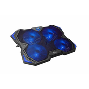 C-TECH rashladna podloga ispod NTB Zefyrosa (GCP-01B), casual gaming, 17, 3, plavo pozadinsko osvjetljenje, kontrola brzine