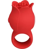 PRETTY LOVE PRETTY LOVE - VIBRATOR ZA PRSTE V OBLIKI ROSE JAE 10 VIBRACIJ RDEČ, (22071336)