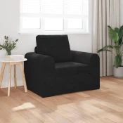 Krevet na razvlacenje Crna 98 x 71 x 83 cm Baršun