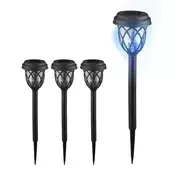 Northix Solarna LED vrtna lanterna s senzorjem mrak zora IP44